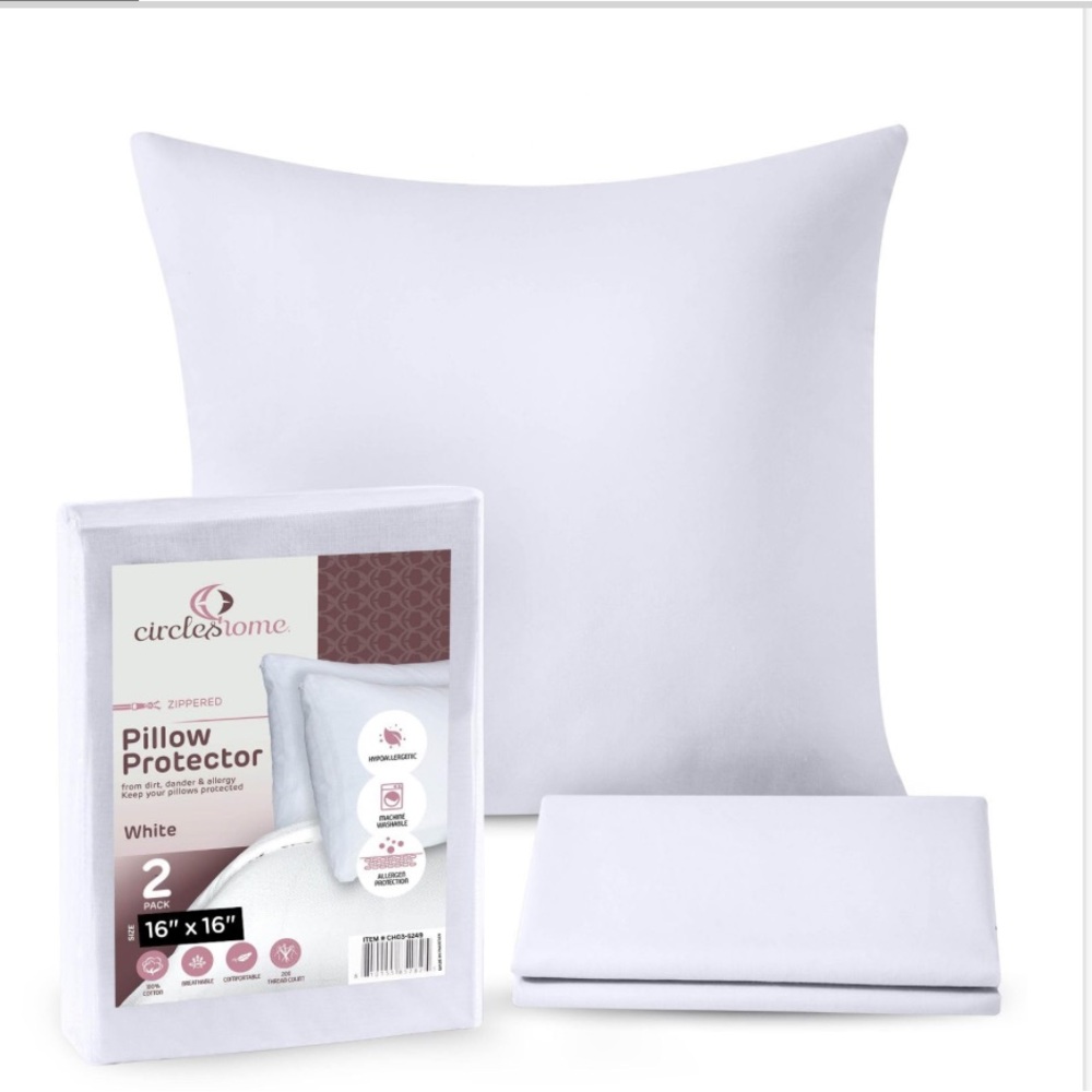 White Pillow Protector Set